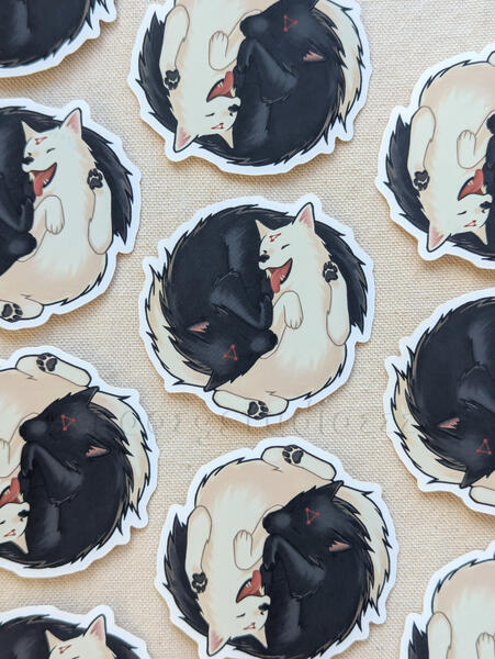 Jujutsu Kaisen JJK Anime Megumi Fushiguro Divine Dogs Velvet Vinyl Sticker
